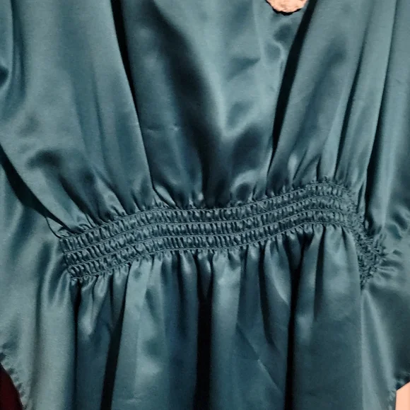 Blue Bwear Silk Embroidered Blouse - Picture 3 of 8